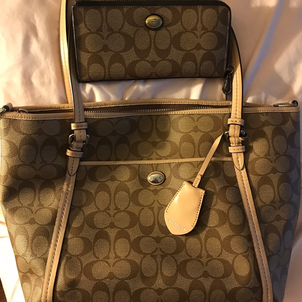 Coach bag and wallet